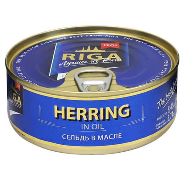 Копченая сельдь в масле – 8,47 унции (240 г)